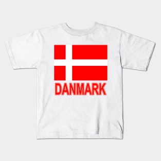 The Pride of Denmark (in Danish) - Danish National Flag Design Kids T-Shirt